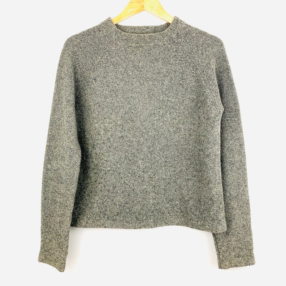 SUNDANCE Mock Neck Wool Sweater